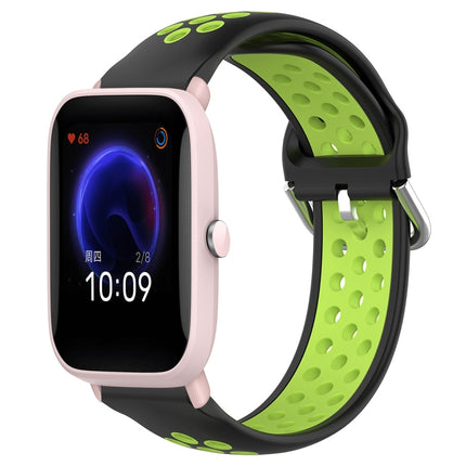 20mm Perforated Breathable Sports Silicone Watch Band, For Amazfit Pop Pro