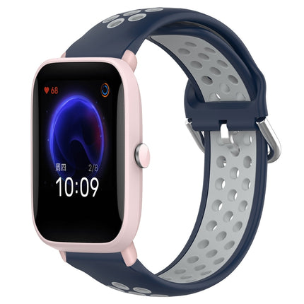 20mm Perforated Breathable Sports Silicone Watch Band, For Amazfit Pop Pro