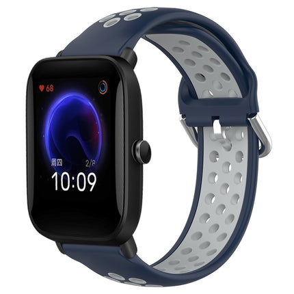 20mm Perforated Breathable Sports Silicone Watch Band, For Amazfit Pop