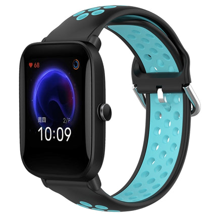 20mm Perforated Breathable Sports Silicone Watch Band, For Amazfit Pop