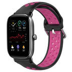 For Amazfit GTS 4 Mini / Black+Rose Red