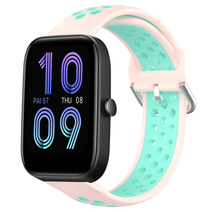 20mm Perforated Breathable Sports Silicone Watch Band, For Amazfit Bip3