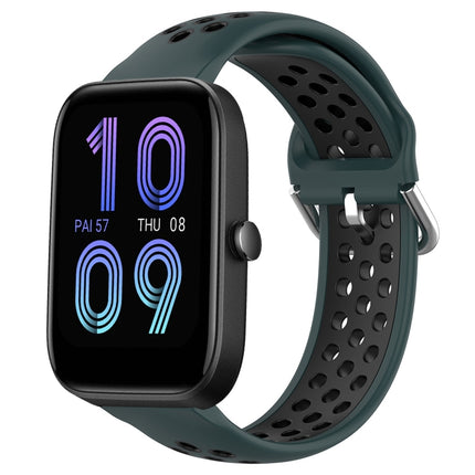 20mm Perforated Breathable Sports Silicone Watch Band, For Amazfit Bip3