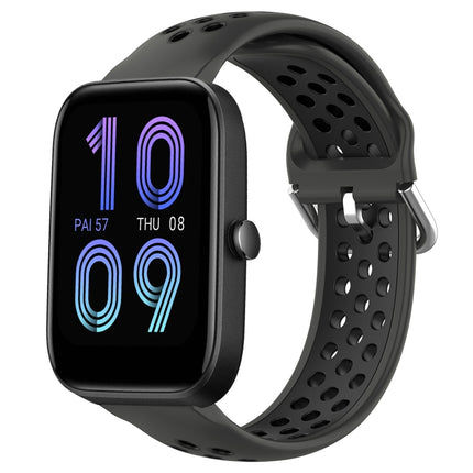 20mm Perforated Breathable Sports Silicone Watch Band, For Amazfit Bip3