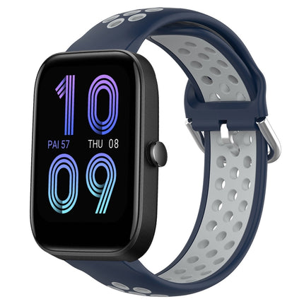 20mm Perforated Breathable Sports Silicone Watch Band, For Amazfit Bip3