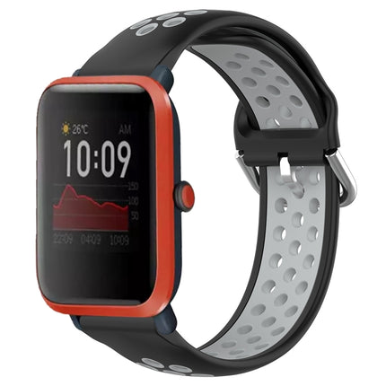 20mm Perforated Breathable Sports Silicone Watch Band, For Amazfit Bip 1S