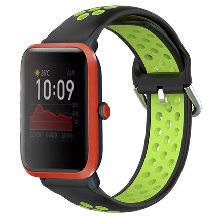 20mm Perforated Breathable Sports Silicone Watch Band, For Amazfit Bip 1S
