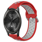For Garmin Vivomove Trend / Red+Grey