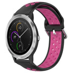 For Garmin Vivoactive3 / Black+Rose Red