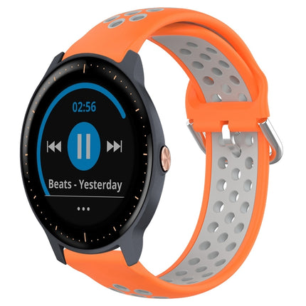 20mm Perforated Breathable Sports Silicone Watch Band, For Garmin Vivoactive3 Music