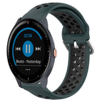 For Garmin Vivoactive3 Music / Olive Green+Black