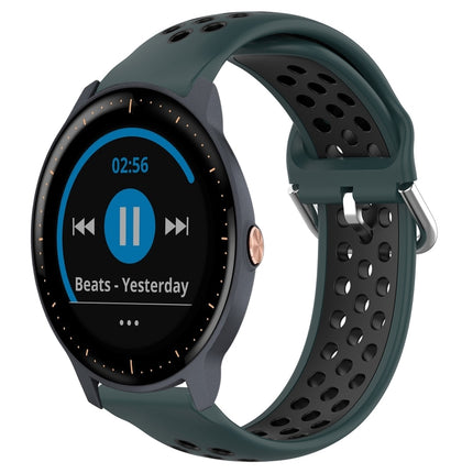 20mm Perforated Breathable Sports Silicone Watch Band, For Garmin Vivoactive3 Music