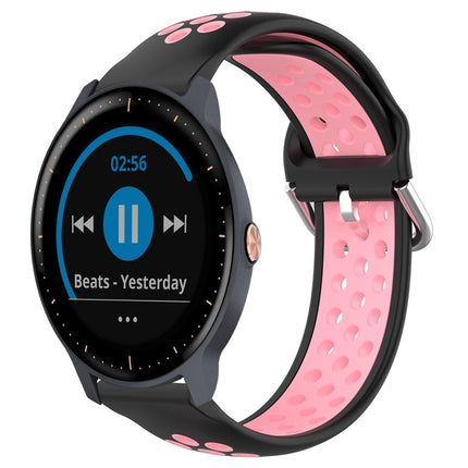 20mm Perforated Breathable Sports Silicone Watch Band, For Garmin Vivoactive3 Music