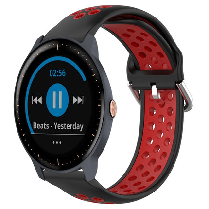 20mm Perforated Breathable Sports Silicone Watch Band, For Garmin Vivoactive3 Music