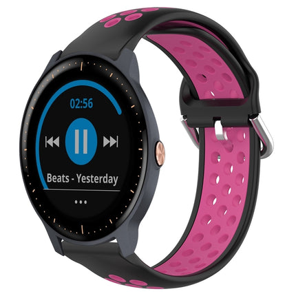 20mm Perforated Breathable Sports Silicone Watch Band, For Garmin Vivoactive3 Music