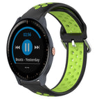 For Garmin Vivoactive3 Music / Black+ Lime