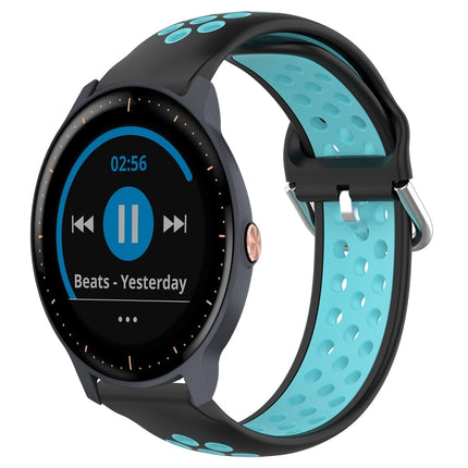 20mm Perforated Breathable Sports Silicone Watch Band, For Garmin Vivoactive3 Music