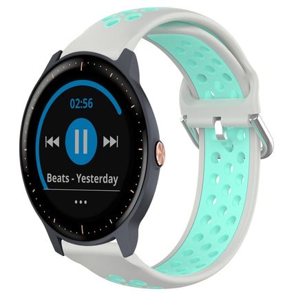 20mm Perforated Breathable Sports Silicone Watch Band, For Garmin Vivoactive3 Music