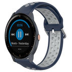 For Garmin Vivoactive3 Music / Midnight Blue + Gray