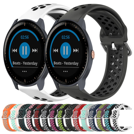 20mm Perforated Breathable Sports Silicone Watch Band, For Garmin Vivoactive3 Music
