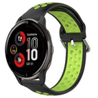For Garmin Venu 2 Plus / Black+ Lime