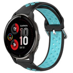 For Garmin Venu 2 Plus / Black+Blue