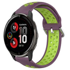 For Garmin Venu 2 Plus / Purple+Lime