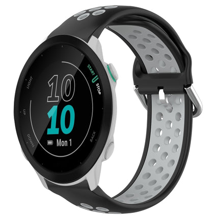 20mm Perforated Breathable Sports Silicone Watch Band, For Garmin Forerunner 55