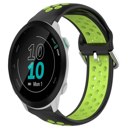 20mm Perforated Breathable Sports Silicone Watch Band, For Garmin Forerunner 55