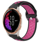 For Garmin Venu / Black+Rose Red