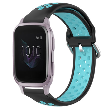 20mm Perforated Breathable Sports Silicone Watch Band, For Garmin Venu SQ