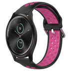 For Garmin VivoMove Style / Black+Rose Red