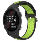 For Garmin Forerunner 245 Music / Black+ Lime