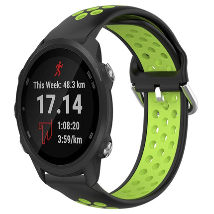 20mm Perforated Breathable Sports Silicone Watch Band, For Garmin Forerunner 245 Music
