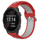 For Garmin Forerunner 245 Music / Red+Grey