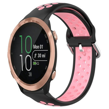 20mm Perforated Breathable Sports Silicone Watch Band, For Garmin Forerunner 645 Music