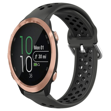 20mm Perforated Breathable Sports Silicone Watch Band, For Garmin Forerunner 645 Music