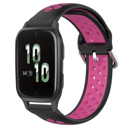 20mm Perforated Breathable Sports Silicone Watch Band, For Garmin Forerunner Sq2
