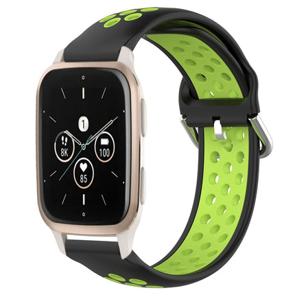 20mm Perforated Breathable Sports Silicone Watch Band, For Garmin Forerunner Sq2 Music