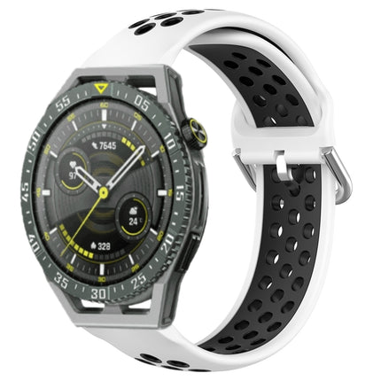 22mm Perforated Breathable Sports Silicone Watch Band, For Huawei Watch GT3 SE