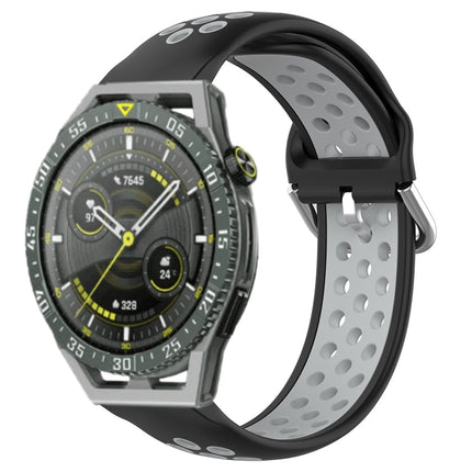 22mm Perforated Breathable Sports Silicone Watch Band, For Huawei Watch GT3 SE