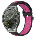 For Huawei Watch GT3 SE / Black+Rose Red