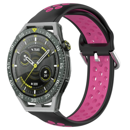 22mm Perforated Breathable Sports Silicone Watch Band, For Huawei Watch GT3 SE