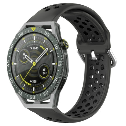 22mm Perforated Breathable Sports Silicone Watch Band, For Huawei Watch GT3 SE