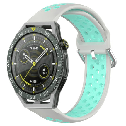 22mm Perforated Breathable Sports Silicone Watch Band, For Huawei Watch GT3 SE
