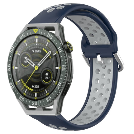 22mm Perforated Breathable Sports Silicone Watch Band, For Huawei Watch GT3 SE