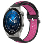 For Huawei Watch GT3 Pro 46mm / Black+Rose Red