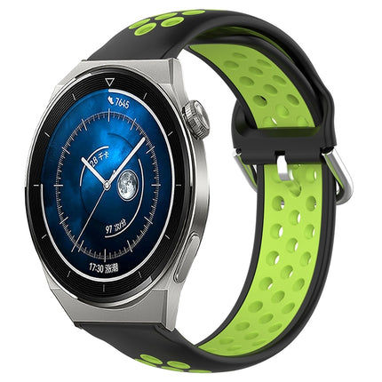22mm Perforated Breathable Sports Silicone Watch Band, For Huawei Watch GT3 Pro 46mm