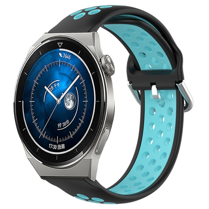22mm Perforated Breathable Sports Silicone Watch Band, For Huawei Watch GT3 Pro 46mm