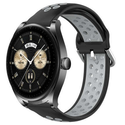 22mm Perforated Breathable Sports Silicone Watch Band, For Huawei Watch Buds